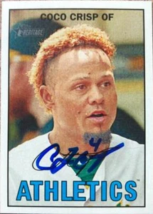 Coco Crisp Autographed 2016 Topps Heritage #392 - Picture 1 of 1