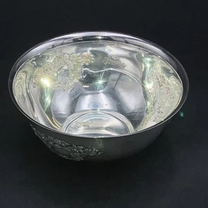 Cuenco de plata Oneida vintage 10 pulgadas castillo corte servir cuenco decorativo - Imagen 1 de 8