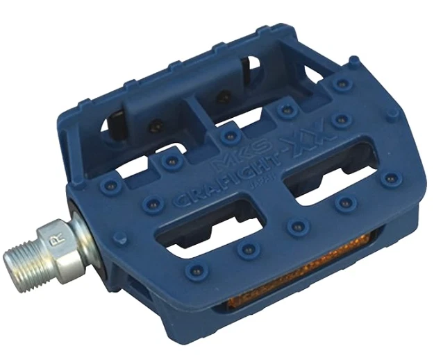 MKS Grafight-XX Pedals 9/16" Platform Pedals (Blue) - Image 1 of 1