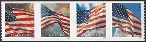 USA Sc. 5878a (F) Flaggen 2024 MNH BCA Coilstreifen 4 Stück - Bild 1 von 1