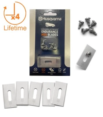 6x Husqvarna Carbon-Stahl HSS Endurance Blades Messersatz Automower Rasenroboter - Bild 1 von 4