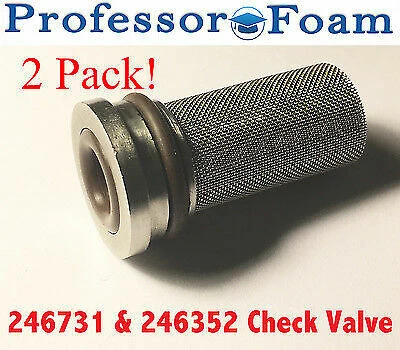 PROFESSOR FOAM O-Ring Depot USA 246352 & 246731 Check Valve Assembly fits Graco Fusion AP