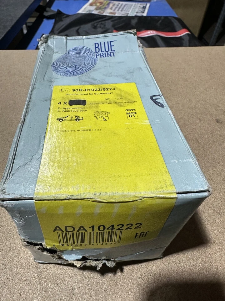 Set pastiglie freno posteriori ADA104222 stampa blu 15240812 19208132SK1 - Hummer H3 - Immagine 1 di 1