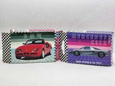 FX Schmid Mini Puzzle Hot Cars Lote de 2, BMW Z1 Roadster y Mercedes C112 Foto 1 de 4