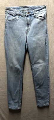 Old Navy Denim Jeans Size 0 High Rise Straight Light Wash - Image 1 of 4