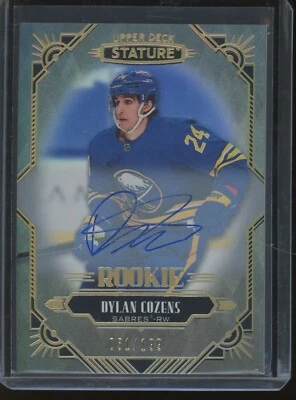 2020-21 Upper Deck Stature Hockey Dylan Cozens SABRES #135 RC Auto /199 - Image 1 of 2