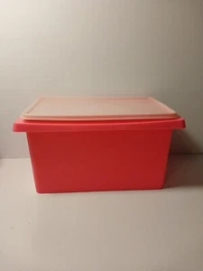 Tupperware Contenitori Di Stoccaggio Grandi Grandi ROSA 1431-5. - Foto 1 di 2