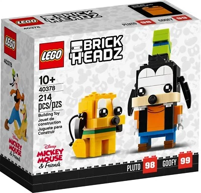 乐高 40378 Goofy & Pluto 套装 已停产 迪士尼 BrickHeadz 工厂 密封 全新 — 第 1/4 张图片