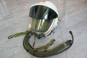 FRÜHE HOHE HÖHE MIG-21 FIGHTER PILOT HARTHELM, GELBER GESICHTSSCHILD - Bild 1 von 24