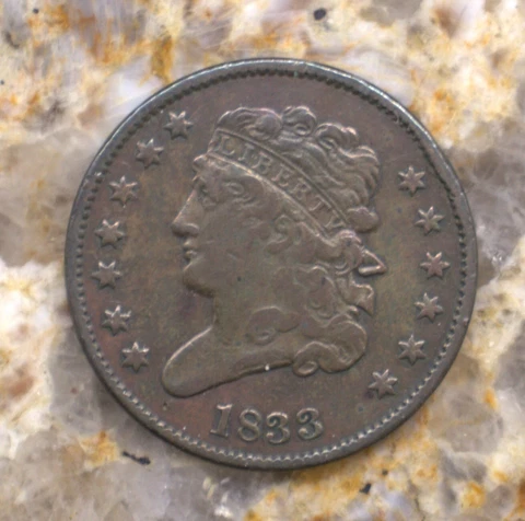 1833 Classic Head half cent Cover