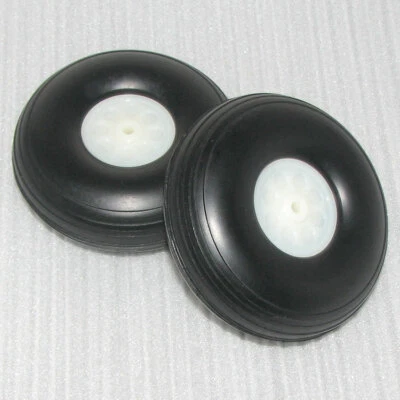 D95*Ø5*H34mm Rubber PU Wheels with Plastic Hub RC model airplane parts Freeship - Image 1 of 4