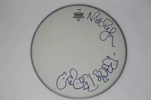 NICK MASON SIGNIERTES AUTOGRAMM 14" TROMMELKOPF MIT PINK FLOYD BUBBLE SKIZZE - SELTEN! PSA - Bild 1 von 1