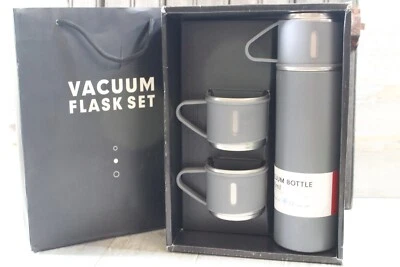 Thermos Coffee Travel Mug Stainless Steel Vacuum Flask  Double Layer Gift Set — 第 1/2 张图片
