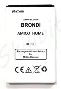 AKKU FÜR BRONDI AMICO HOME BIGFP600AB NOK N70 BL-5C VERSTÄRKT 1100mAh NEU - Bild 1 von 3