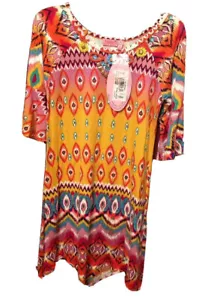 Havengirl Size Medium (8) tunic Dress With Embellishment Nwt - Picture 1 of 8