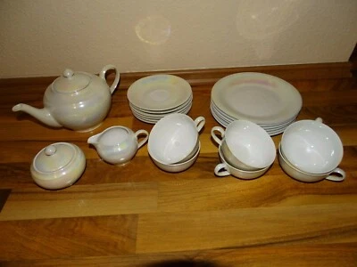 Schumann Arzberg PERLMUTT Porzellan Teeservice Kaffeeservice 6 Personen  Rarität - Bild 1 von 4