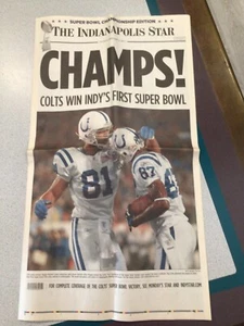 Artículo de periódico Super Bowl Championship Edition de los Indianapolis Colts 4 de febrero de 2007 - Imagen 1 de 3