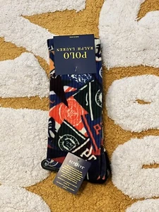 Polo Ralph Lauren Men's Blue Pep Rally Crew Socks Size 10-13 NWT - Picture 1 of 2