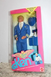 NIP 1989 Mattel Ken Pilot Doll FLIGHT TIME Gift Set #9600 **ISSUES** - Picture 1 of 10