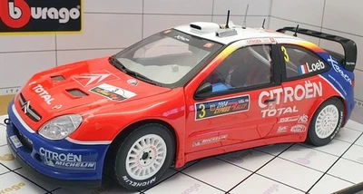 Burago 1/18 Scale Diecast 39044 - Citroen Xsara WRC #3 2004 Cyprus S.Loeb - Image 1 of 4