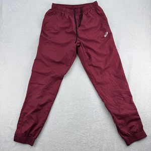 Asics Track Pants XL Mens Polyester Windbreaker Joggers Snap Cuff Athletic Pants - Picture 1 of 12