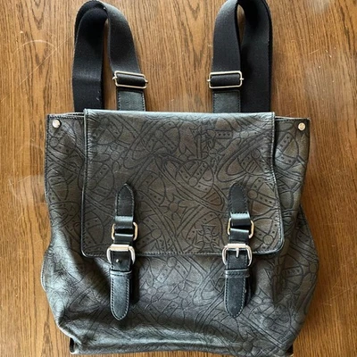 Рюкзак Vivienne Westwood Arthur коричневый холщовый ремень с шарообразным принтом #EK ZEA - Изображение 1 из 4