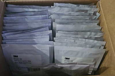 Conector de fibra recubierto 3M 6100-W Hot Melt ST MM nuevo lote de 45 Foto 1 de 3