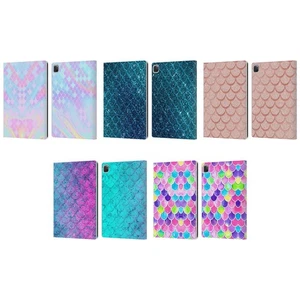 HEAD CASE DESIGNS MERMAID SCALES LEATHER BOOK CASE & WALLPAPER FOR APPLE iPAD - Picture 1 of 11