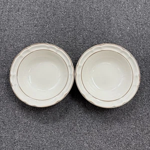 Cumberland Mayblossom Cuenco de Cereal Gres Hearthside Crema Festoneada Juego de 2 - Imagen 1 de 5