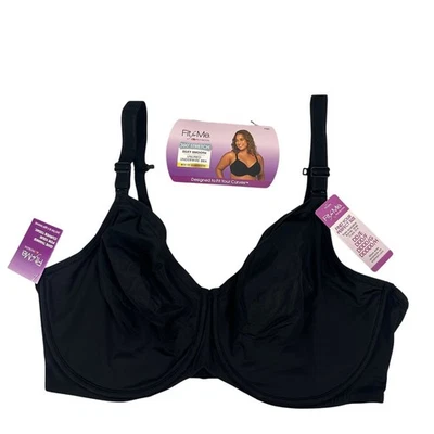 Sujetador Fit For Me Fruit Of The Loom 38G 60 grados elástico negro sin forro con aros Foto 1 de 4