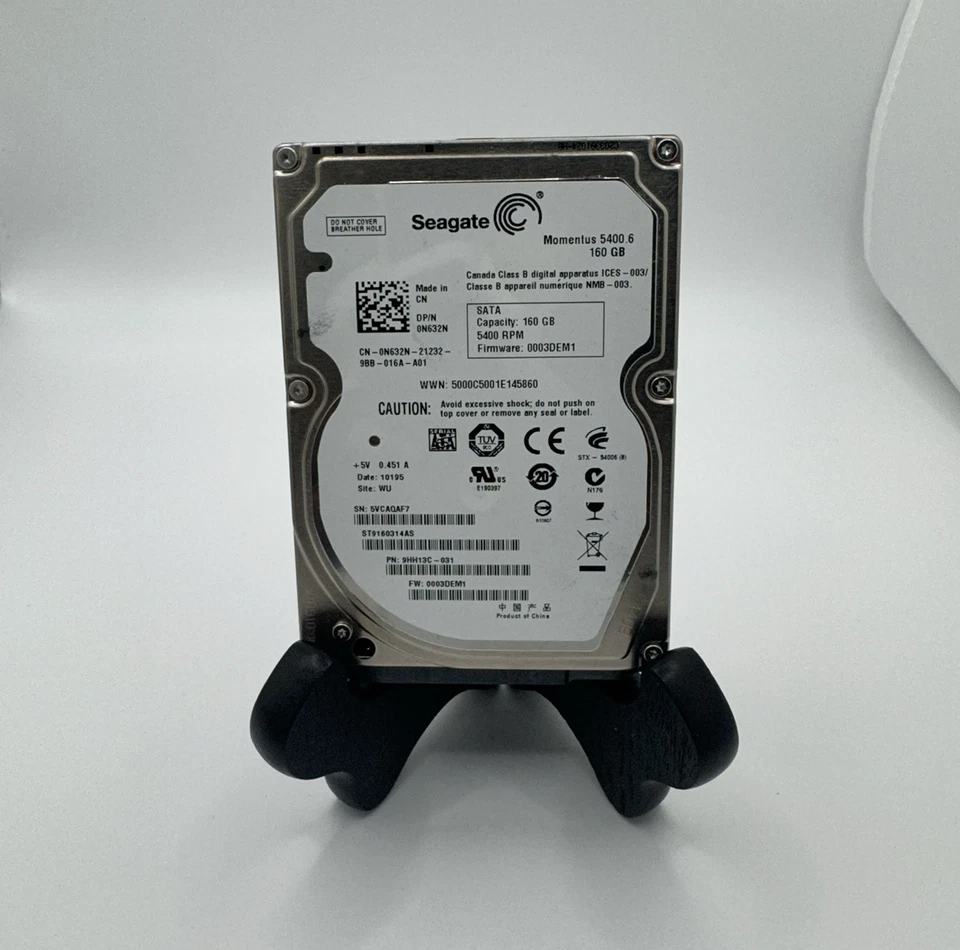 Seagate Momentus 5400.6 160GB Internal 5400RPM 2.5" (ST9160314AS) HDD - 1049 - Image 1 of 1