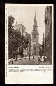 1909 Christ Kirche historische Boston Massachusetts Postkarte - Bild 1 von 1