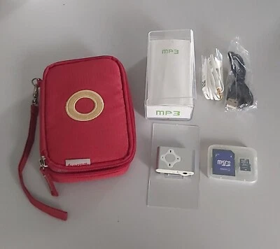 Lecteur MP3 argenté multimédia player USB micro SD 8 GB fixation par clip - Photo 1/4