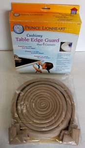 Table Edge Guard 12 ft + 4 Corners Child Proofing Prince Lionheart Beige - Picture 1 of 20