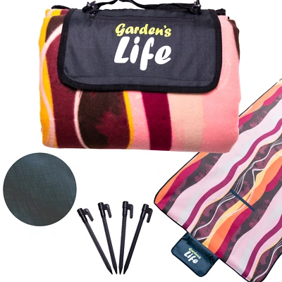 PREMIUM Picknickdecke 200x200 200x100 Isoliermatte für Strand Garten Balkon - Bild 1 von 4