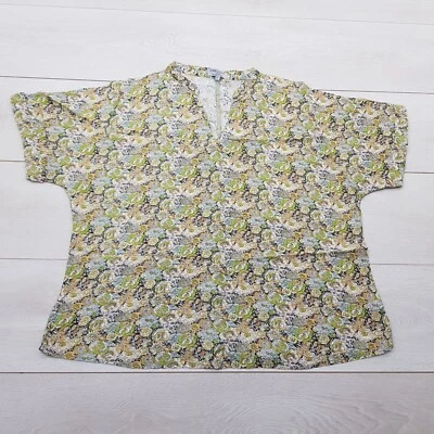 CERULEAN Casual Summer T-Shirt Top Size 16-18 Multi Floral Short Sleeve Holiday - Image 1 of 4
