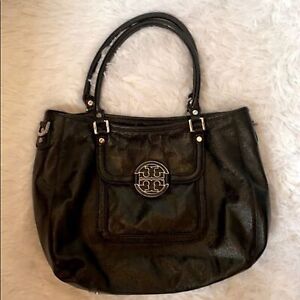 Tory Burch Black Patent Leather Amanda Bag