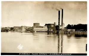 KIMBERLY CLARK COMPANY FACTORY, WISCONSIN, RPPC, VINTAGE POSTCARD (X17) - Picture 1 of 2