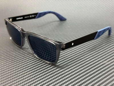 Gafas de sol Mont Blanc MB0299S 004 gris azul para hombre medianas 54 mm Foto 1 de 4