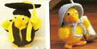 GRADUATION/Darling Ducks/Toy/ Crochet Pattern INSTRUCTIONS ONLY