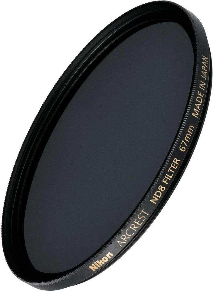 NIKON ARCREST ND8 FILTER Neutral Density 67 mm 72 mm 77 mm 82 mm MADE in JAPAN - Image 1 of 1