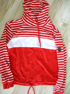 Damen Kapuzen Pullover / Kapuzenpullover Maritim / Anker Rot & Weiß Gr M Neu ! - Bild 1 von 3