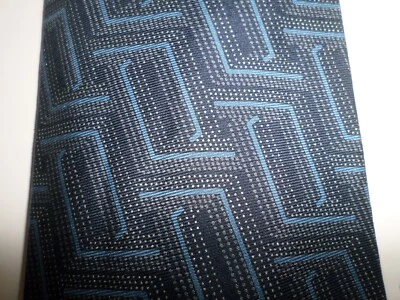 Corbata Hombre Ferre 100% Seda Múltiples Tonos de Azul Geométrica Hecha en Italia NUEVA Foto 1 de 4