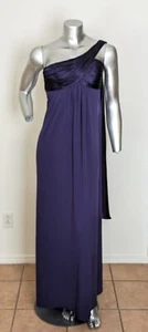 Davids Bridal Formal Long Purple One Shoulder Dress SIZE 2 Prom/ Bridesmaid - Picture 1 of 6