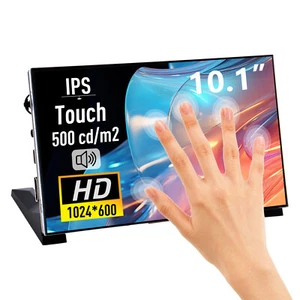 10 inch 1024*600 Display IPS Touch Screen with Brackets for Raspberry Pi/ PC - Picture 1 of 10