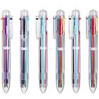 23 Pack Multicolor Pens 0.5mm 6-in-1 Retractable Ballpoint Pens 6 Colors Tran...