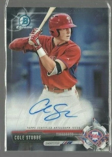 2017 Bowman Chrome Prospect Autographs #CPACS Cole Stobbe (ref 72705) - Image 1 of 1