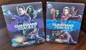 Guardians of the Galaxy Vol 1 + 2 (Blu-ray) SLIPCOVERS-NEW-Free Box Shipping - Picture 1 of 10