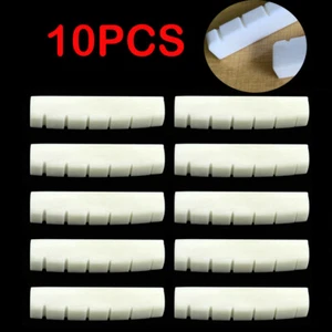 10pcs Guitar Nut Bone Slotted 43MM Fit For Gibson Les Paul Epiphone or Similar - Picture 1 of 7