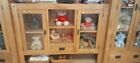 Wide Solid Wood Display Cabinet